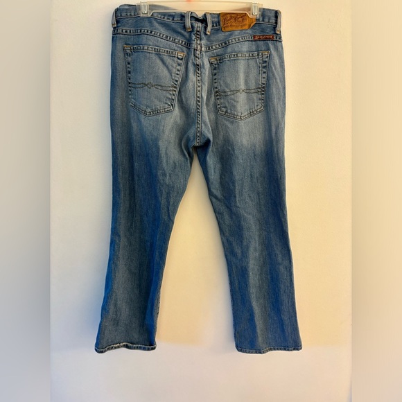 Lucky Brand ☘️ Easy Rider Dungarees Jeans, Size 14 Bootcut. Button Fly. USA made - Picture 4 of 9